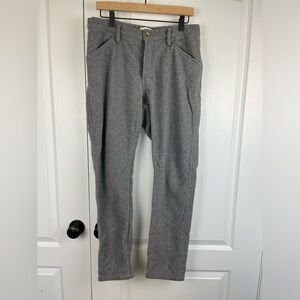 Taylor Stitch Wool Blend Camp Pant Size 32 Tapered Leg Flannel Warm Button Fly